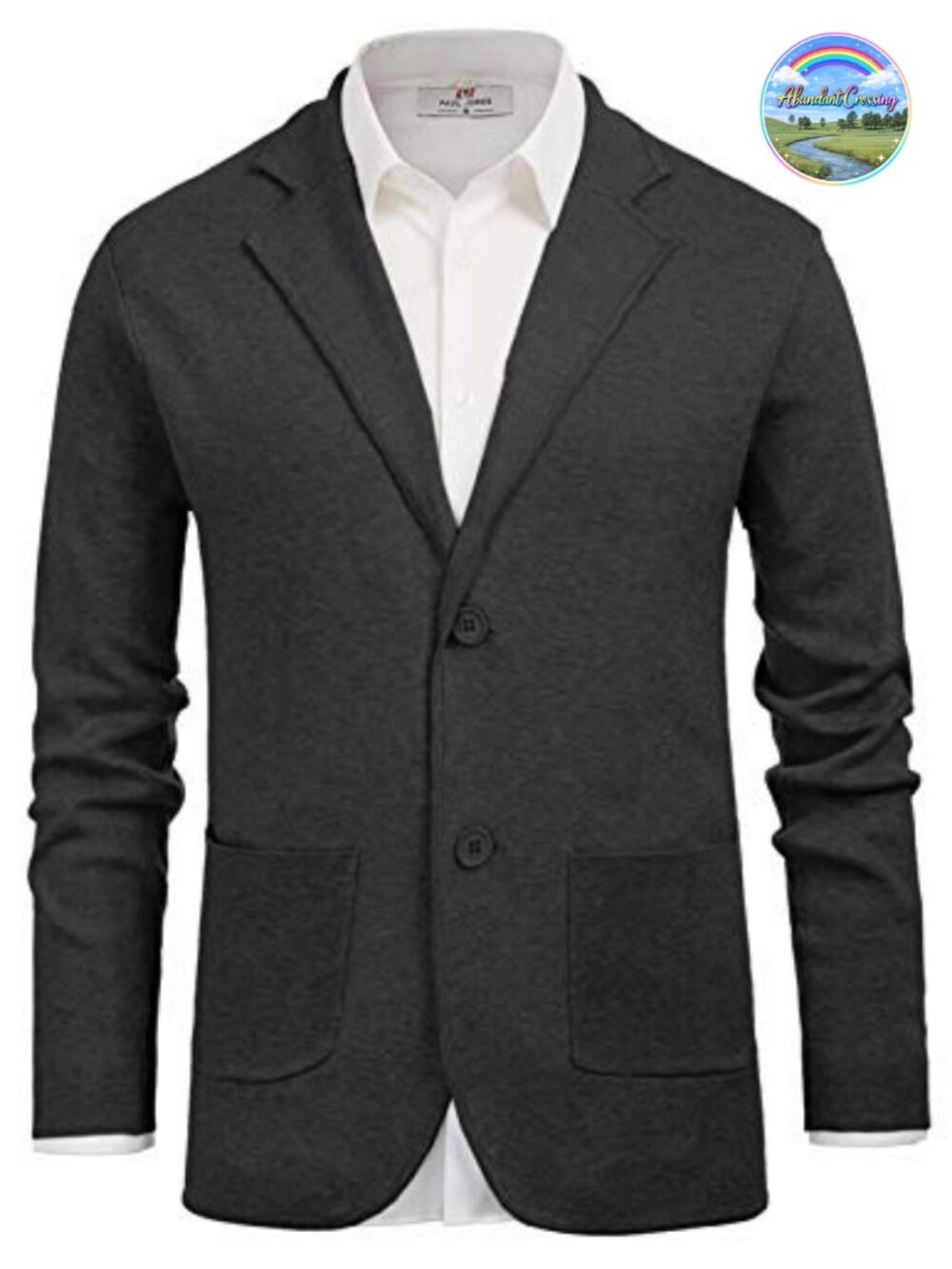 Men's Shawl Collar Button Down Knit Cardigan Blazer Sweater